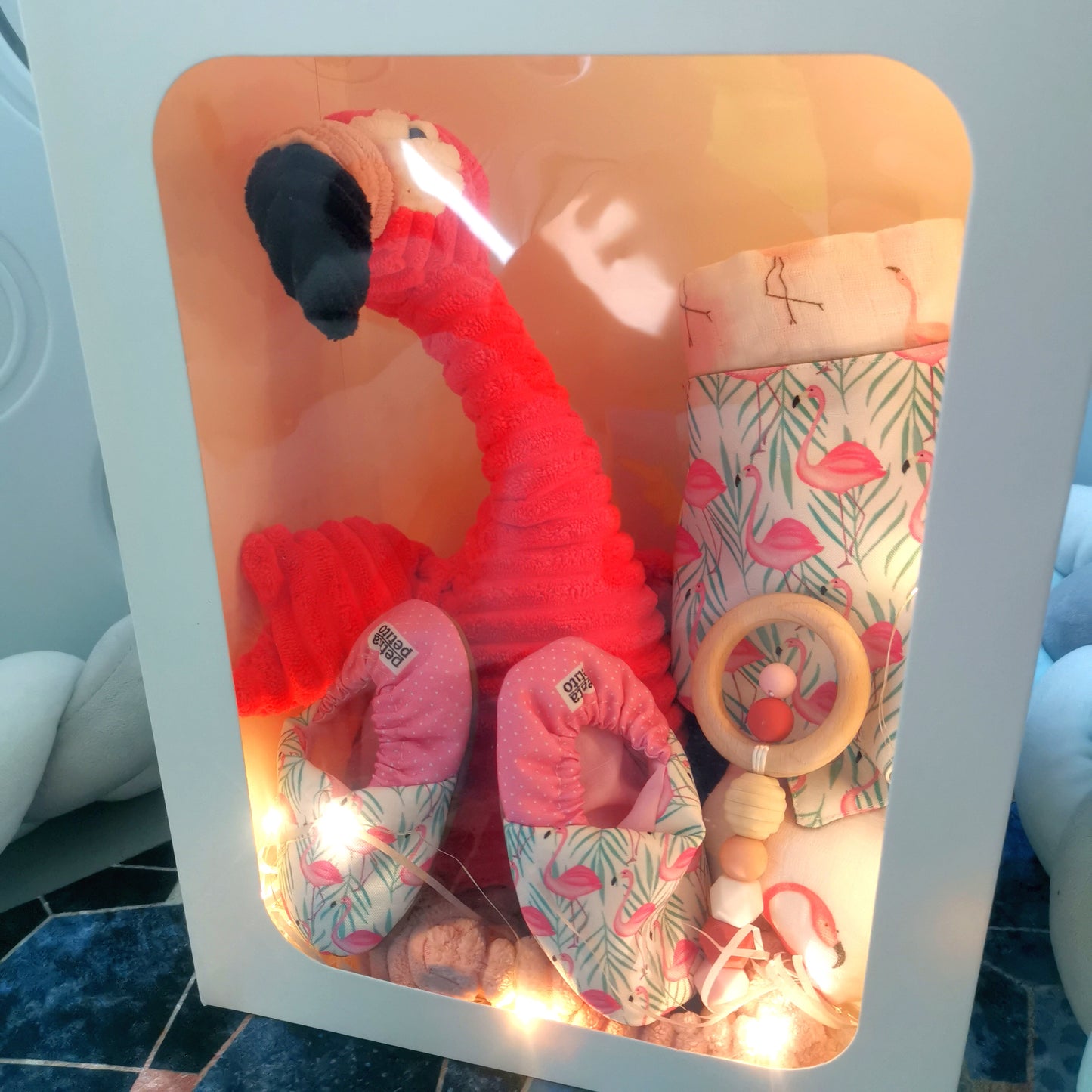Plushie Flamingo Baby Gift Box
