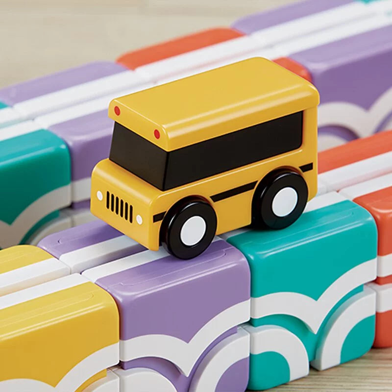 *NEW* Qbi Happy School Bus: Stack and Stay