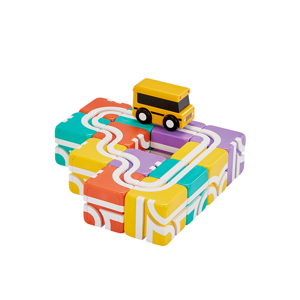 *NEW* Qbi Happy School Bus: Stack and Stay