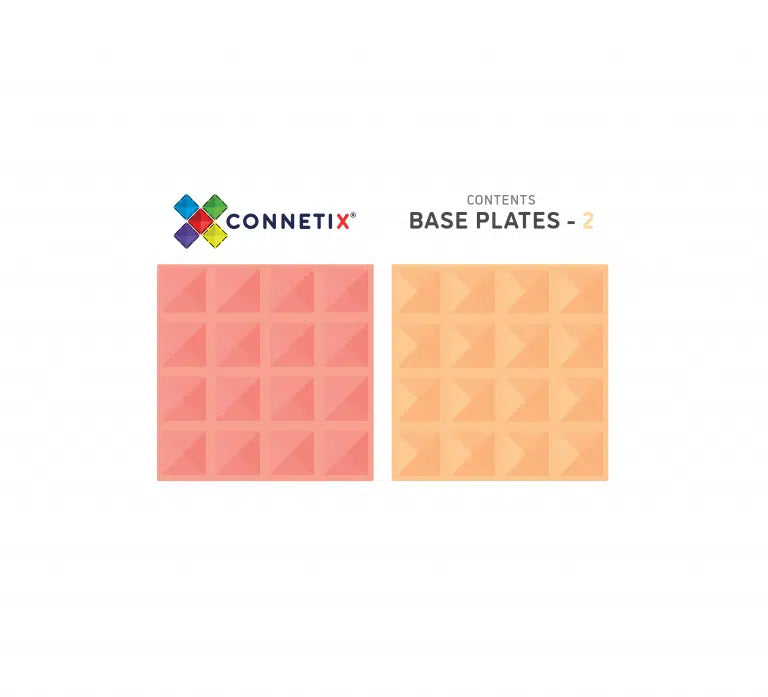 CONNETIX 2Pc Base Plate (Lemon & Peach)