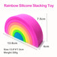 Silicone Rainbow Stacker (Small)