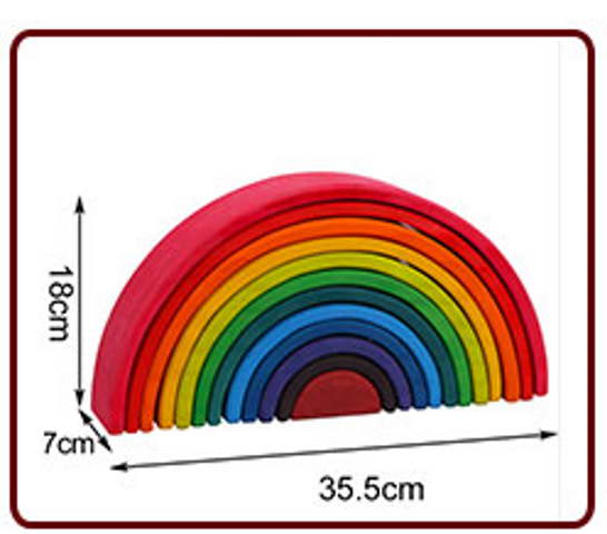 Wooden Rainbow Stacker (35 cm)
