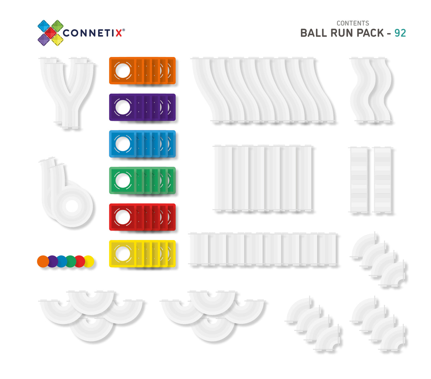 CONNETIX 92PC Ball Run Pack